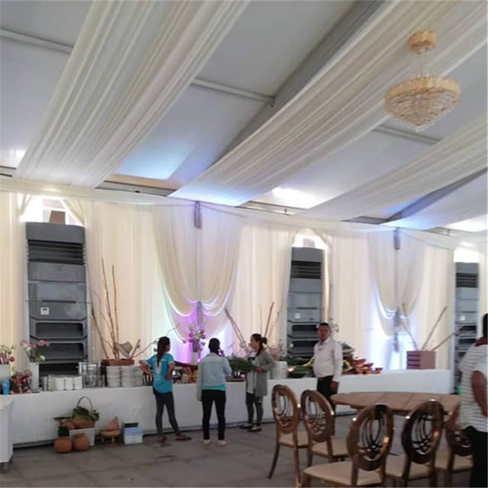 Tent air conditioning cooling in commercial show