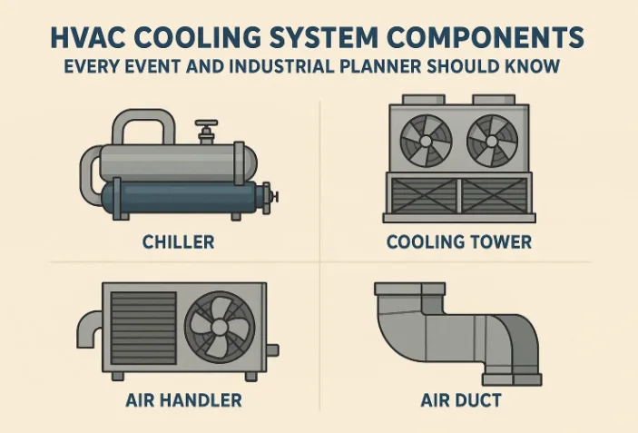 每个活动和工业规划者都应该了解的 HVAC 冷却系统组件