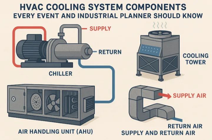 每个活动和工业规划者都应该了解的 HVAC 冷却系统组件