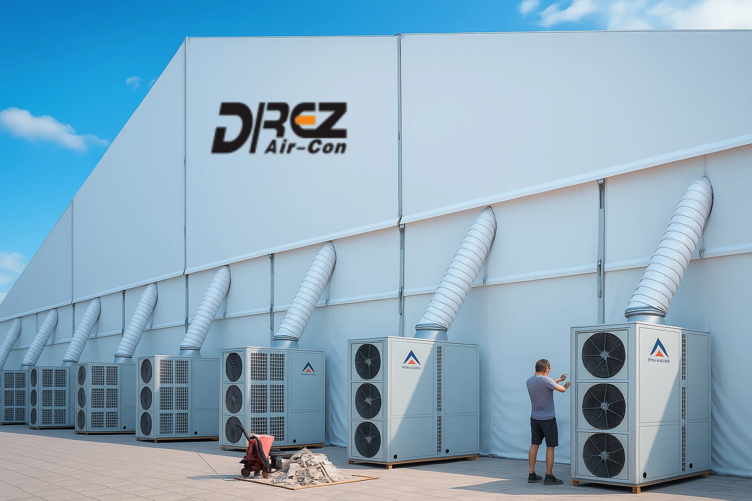 大型空间和工业场所的商用空调安装