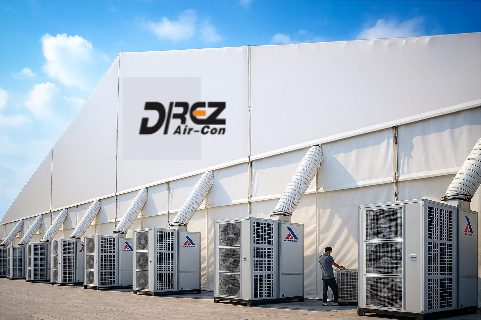 大型空间和工业场所的商用空调安装