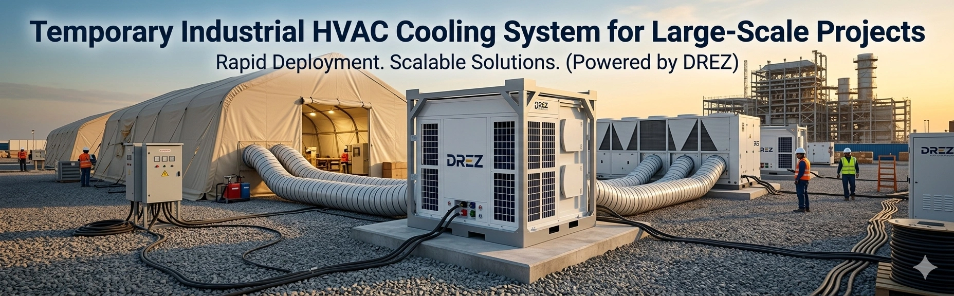 Temporary Industrial HVAC Cooling System