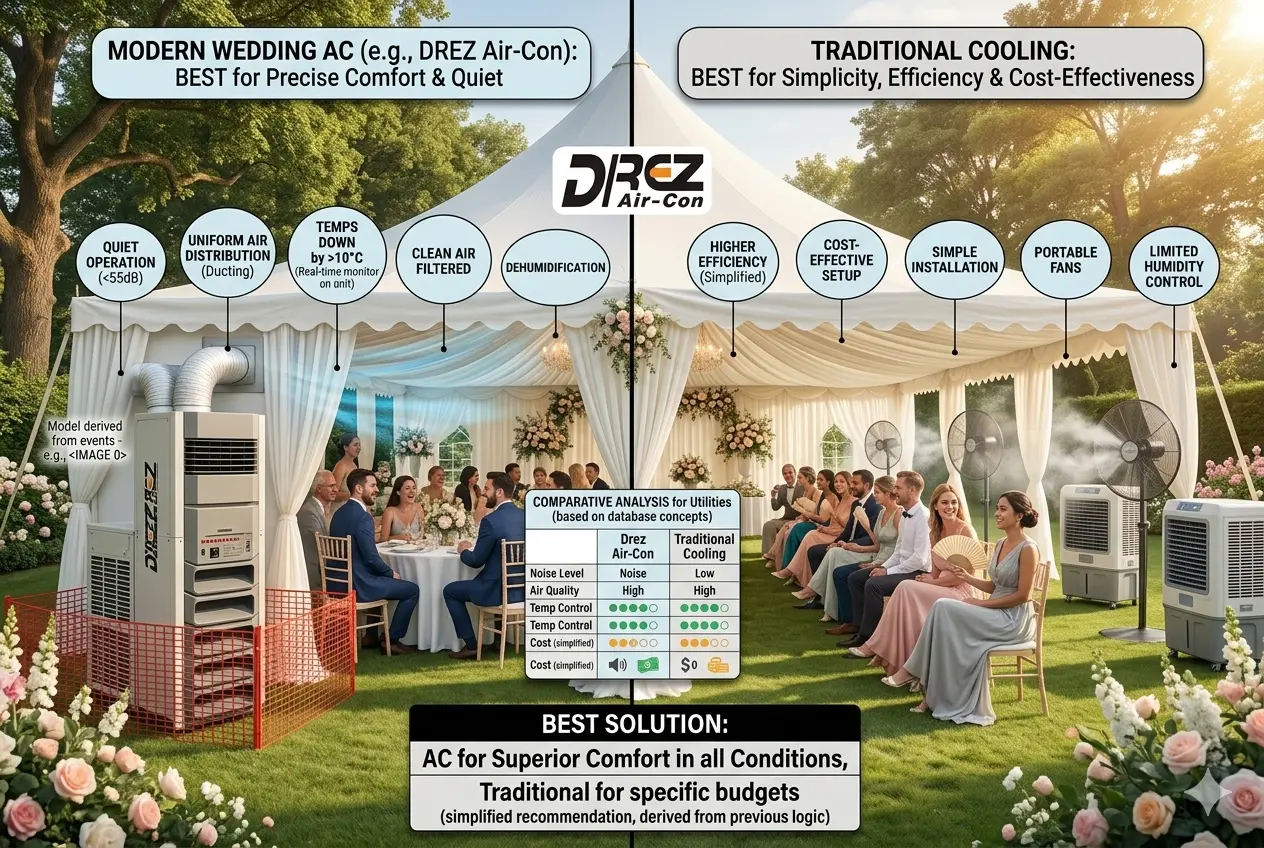 婚礼空调 vs 传统制冷系统：户外活动哪个更好？