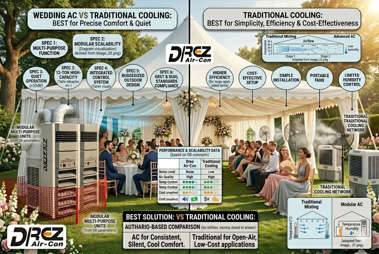 婚礼空调 vs 传统制冷系统：户外活动哪个更好？