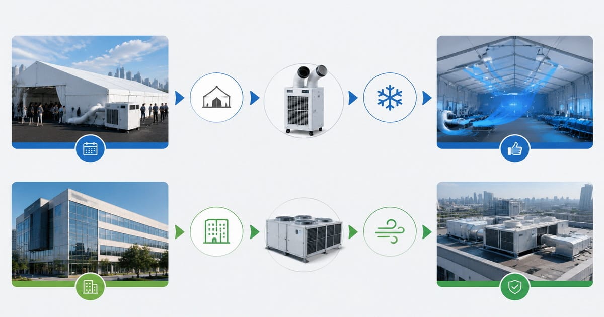 移动空调与屋顶暖通空调机组：部署速度与灵活性对比